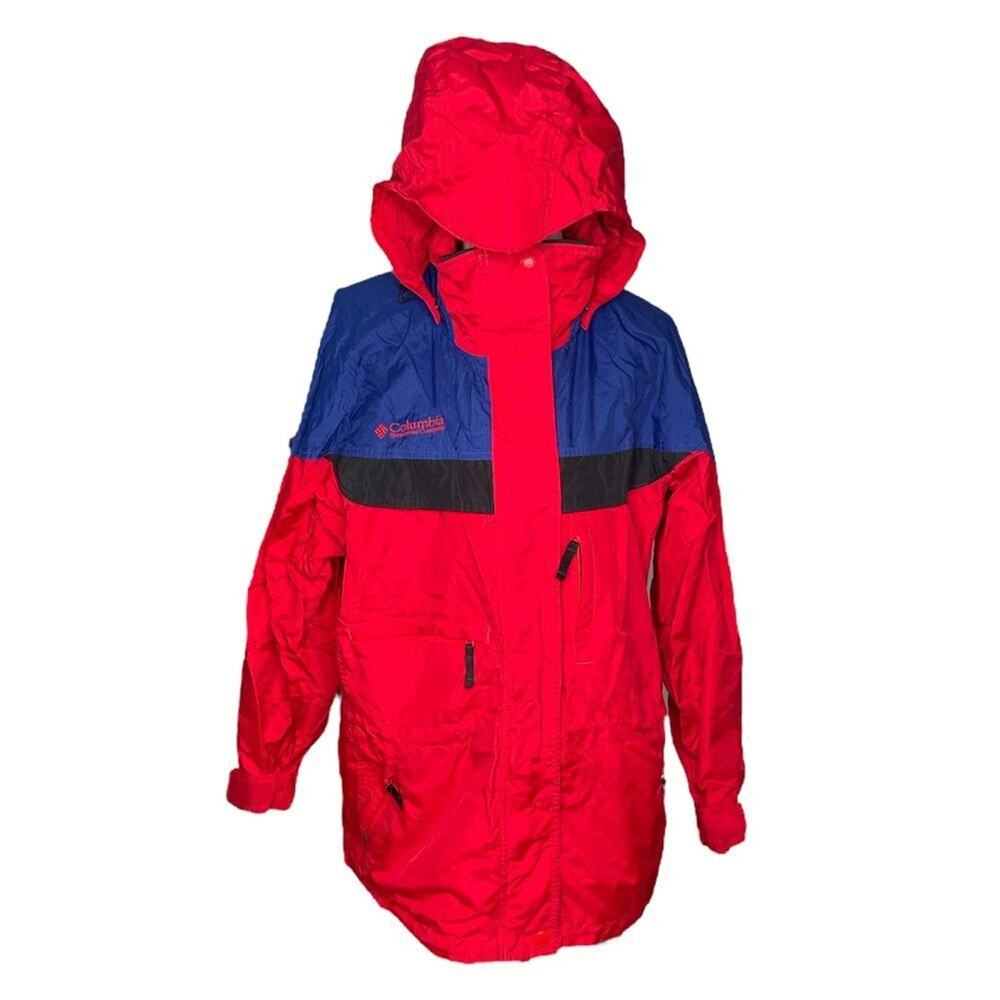 Columbia Vintage Rain Jacket Red Size Medium